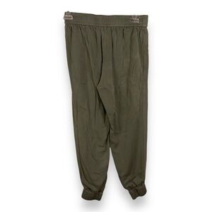 XS NANETTE LEPORE GREEN JOGGER PANT CASUAL PULL ON LYOCELL ELASTIC WAIST